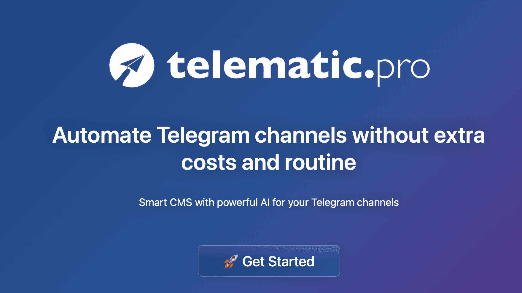 Telematic.Pro – KI-basiertes CMS für die Telegram-Automatisierung