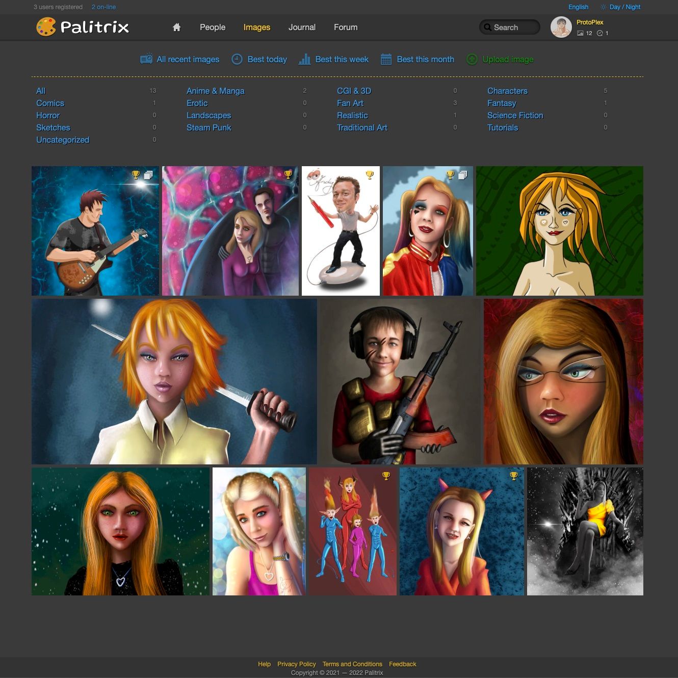 Palitrix.com - social network for artists