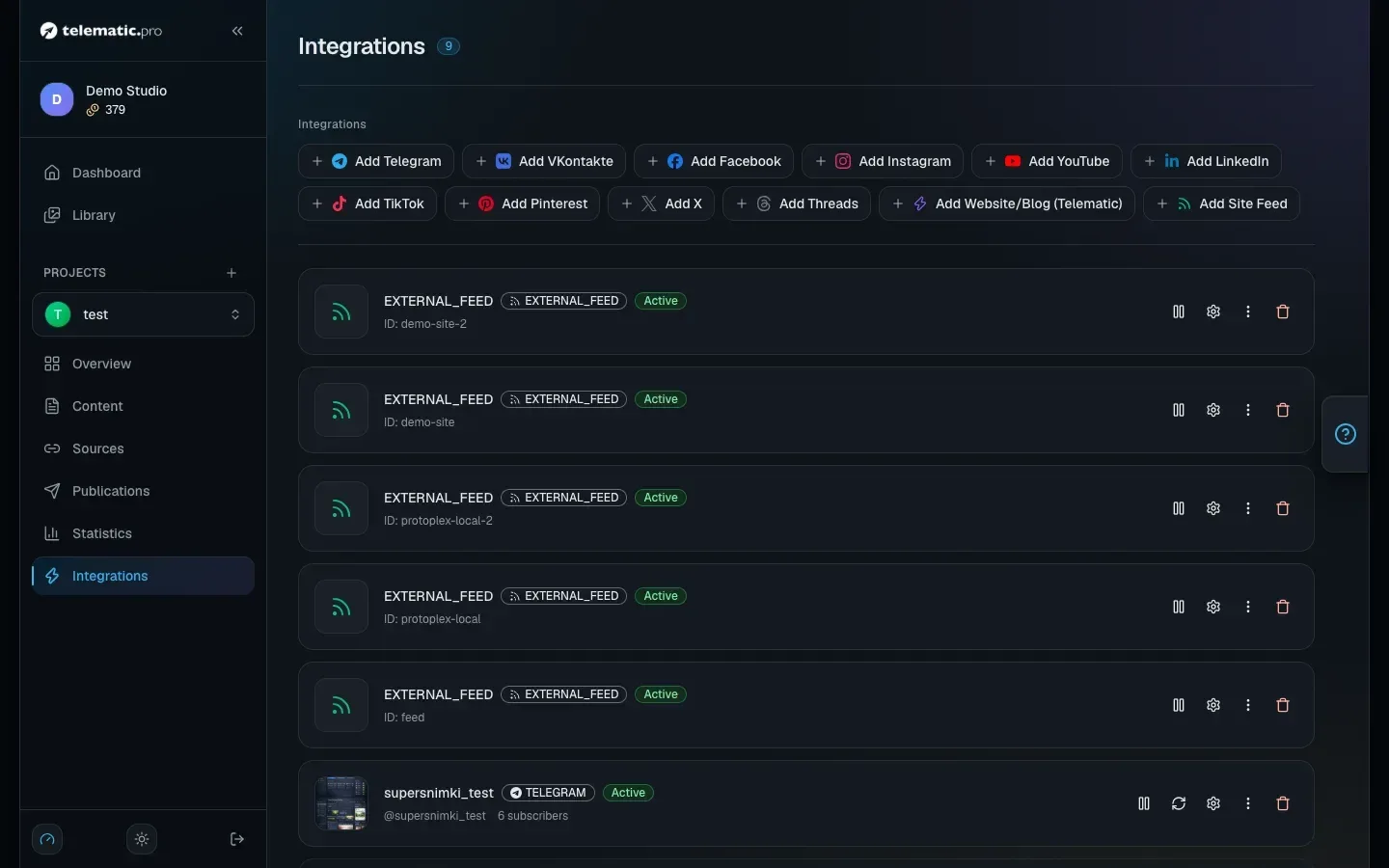 Integrations