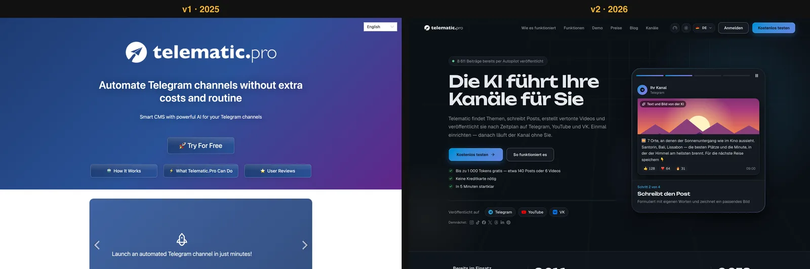 Die erste und die zweite Version